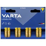 Varta Longlife AAA İnce Kalem Alkalin Pil Paket 8'li 2 ADET