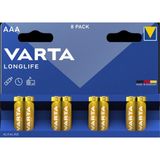 Varta Longlife Aaa Ince Kalem Alkalin Pil Paket 8'li 4 Adet