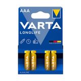 Varta Longlife AAA İnce Kalem Pil 4'lü Paket (Alkalin) (5'li Paket)