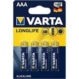Varta LongLife Alkalin AAA İnce Kalem Pil 4'lü 1,5 V Tek Kullanımlık Pil