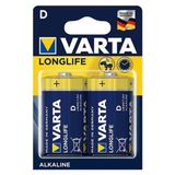 Varta Longlife Alkalin D Büyük Boy 2'li Pil