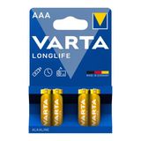 Varta Longlife Extra Alkalin İnce Pil - Aaa - 4'Lü