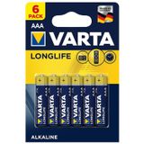 Varta Longlife İnce Kalem Pil AAA (6 Lı Paket) 9388