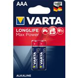 Varta Longlife Max Power İnce Kalem Pil AAA (2 Li Paket) 9412