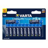 Varta Longlife Power AA Alkalin Kalem Pil 12 li Blister