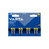 Varta Longlife Power AAA Alkalin İnce Kalem Pil, LR03, 1,5V, 8'li Paket