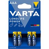 Varta Longlife Power Aaa İnce Kalem Pil 4'Lü Paket (Alkalin) 3 Adet