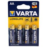 Varta Longlife Power Alkalin AA 4'lü Kalem Pil