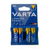 Varta Longlife Power Alkalin AA Kalın Kalem Pil Varta Longlife Power Alkalin AA Kalın Kalem Pil 4'lü