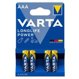Varta Longlife Power Alkaline AAA 1.5 Volt 4 Adet İnce Kalem Pil