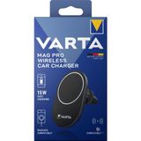 Varta Mag Pro Kablosuz,Mıknatıslı Araç Şarj Cihazı - Siyah