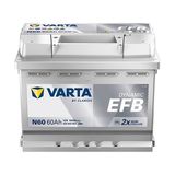 Varta N60 12V 60 Ah 640A Dynamıc Slı Start-Stop Efb Akü (Üretim Yılı: 2025)