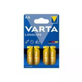 Varta Pil Longlife Alkaline 1.5V Aa Mignon 4 Lü