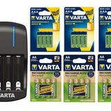 Varta Plug Şarj Cihazı +12x2100 Mah Aa + 12x800 Mah Aaa Şarjlı Pil