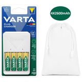 Varta Plug Şarj Cihazı+4x2600mah Aa Şarjlı Kalem Pil+çanta