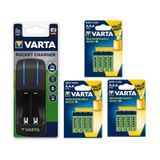 Varta Pocket 4lü Şarj Cihazı + 12*800 Mah AAA Şarj Edilebilir Pil