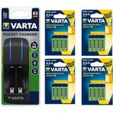 Varta Pocket 4lü Şarj Cihazı + 16*800 Mah AAA Şarj Edilebilir Pil