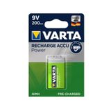 Varta Recharge Accu Power 9V 200 Mah Şarjlı Kare Pil