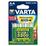Varta Rechargeable Accu Aa HR6 Ready to Use 2100Mah BLS 4 Pil
