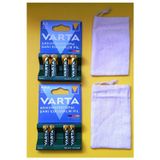 Varta Şarj Edilebilir 4 Adet 2100Mah Aa Kalem +4 Adet 800Mah İnce Pil+Pil Saklama Kese