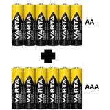 Varta Süperlife 16'lı Tek Kullanımlık Özel Pil Paketi (8AA+8AAA) 6V Çinko Pil Tipi