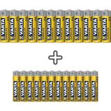 Varta Süperlife 24'lü Tek Kullanımlık Pil PAKETI 1,5 V (12AA+12AAA) Yüksek Performanslı