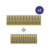 Varta Süperlife 48'li Tek Kullanımlık Pil Paketi 1,5 V (24AA+24AAA) Yüksek Performanslı