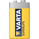 Varta Süperlife 9V Pil 1 Adet 2 V Voltajlı Çinko Karbon Pil Kimyası ile Güçlü Performans