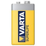 Varta Superlife Çinko 9 Volt Pil 12 Li Paket