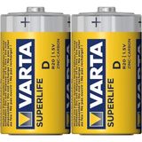 Varta Superlife Çinko Büyük D Boy Pil 24'lü Paket - 1 Adet