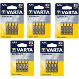 Varta Superlife Çinko Carbon Aaa İnce Kalem Pil 4 x 5'li
