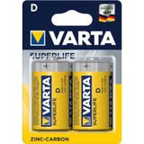 Varta Superlife Çinko Karbon Büyük Boy D Pil 2'li