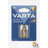Varta Ultra Lithium 9v Pil Uzun Ömürlü, Yüksek Performans, Tekli Paket