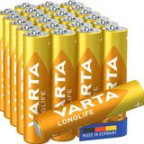 Varta uzun ömürlü Micro AAA Alkalin pil (24er paket)