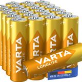 Varta uzun ömürlü Mignon AA Alkali pil (24er paket)
