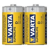Varta Varta Superlife R20 Büyük Boy D Pil 2'li