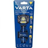 Varta Work Flex Motionsensor H20(Kafa Feneri) (Hareket Sensörlü) | Hareket Sensörlü Kafa Lambası, Spot Ve Spot Işık, Döner Başlık, Orta Bant, 3 X Aaa Pil Dahil, Kullanışlı Format [Enerji Sını