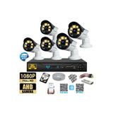 VARTEK BİLİŞİM 5 Kameralı Set 320 Gb Hdd Full Hd Gece Görüşlü Güvenlik Kamerası Sistemi-Sabit İp Gerektirmez-