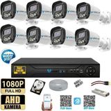 Vartek Bilişim 8 Kameralı Full HD Güvenlik Kamera Seti 1TB HDD 5MP Gece (Renkli) Görüşlü - Sabit IP Gerektirmez - 1 TB HDD