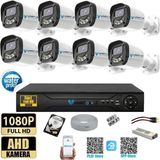 Vartek Bilişim 8 Kameralı Full HD Güvenlik Kamera Seti 320GB HDD 5MP Gece (Renkli) Görüşlü - Sabit IP Gerektirmez - 320 GB HDD