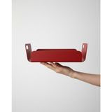 Vasa Concept Dekoratif Metal Organizer – 24×16×7.5 cm | Koyu Kırmızı Modern Sunum Tepsisi ve Organizer | Dayanıklı Metal Dekor Ürünü Hygge TD-004 |