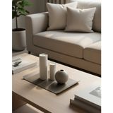 Vasa Concept Dekoratif Metal Tepsi – 35×20×2 cm | Sıcak Bej Kahverengi | Sunum ve Orta Sehpa Tepsisi | Dayanıklı Metal Dekor Ürünü | Organizer-Lund TD-002 - 1