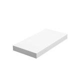 VASAGLE Duvar rafı, kitaplar, resimler, dekorasyon, asılı raf, 40 x 20 x 3,8 cm, ofis rafı, MDF, oturma odası, mutfak, koridor, yatak odası, banyo için, beyaz LWS24WT
