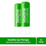 Vaseline Aloe Vera Dudak Bakım Kremi 4.8 gr X2 Lip Therapy Özellikli Cilt Bakım Ürünü