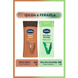 Vaseline Kakao Işıltısı 200 ml ve Aloe Vera Ferahlığı 200 ml Vücut Losyonu
