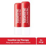 Vaseline Lip Therapy Dudak Bakım Kremi Rosy Lips 4.8 gr X2 Nemlendirici Özellikli - Pembe