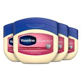 Vaseline Petroleum Jelly Bebek Cilt Bakımı Koruyucu ve Saf 4 Sayım Kuru Cildi Tedavi Eder ve Bezin Döküntüsünden Şişmiş Cildi Önler Hipoalerjenik ve Ciltte Nazik 13 Oz