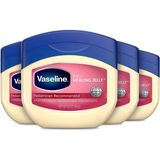 Vaseline Petroleum Jelly Bebek Cilt Bakımı Saf 4 Sayım Kuru Cildi Eder Bezin Döküntüsünden Şişmiş Cildi Hipoalerjenik Ciltte Nazik 13 Oz