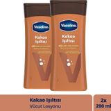 Vaseline Vücut Losyonu Kakao Işıltısı Parlaklığını Kaybetmiş Ve Kuru Ciltler Için 200 Ml X2
