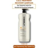 Vasso Aşırı Yıpranmış Saçlar Için Keratinli Ve Havyar Ekstraklı Acil Kurtarma Bakım Şampuanı 1500 ml